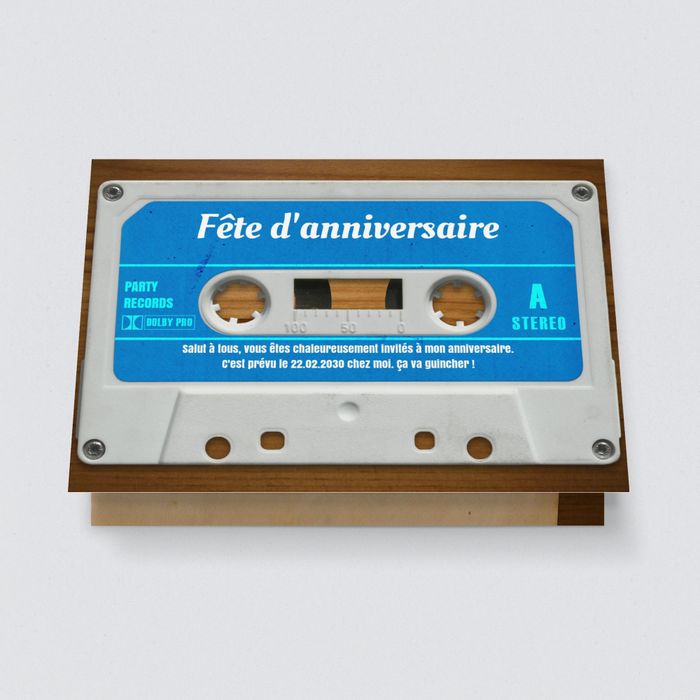 Cassette bleu