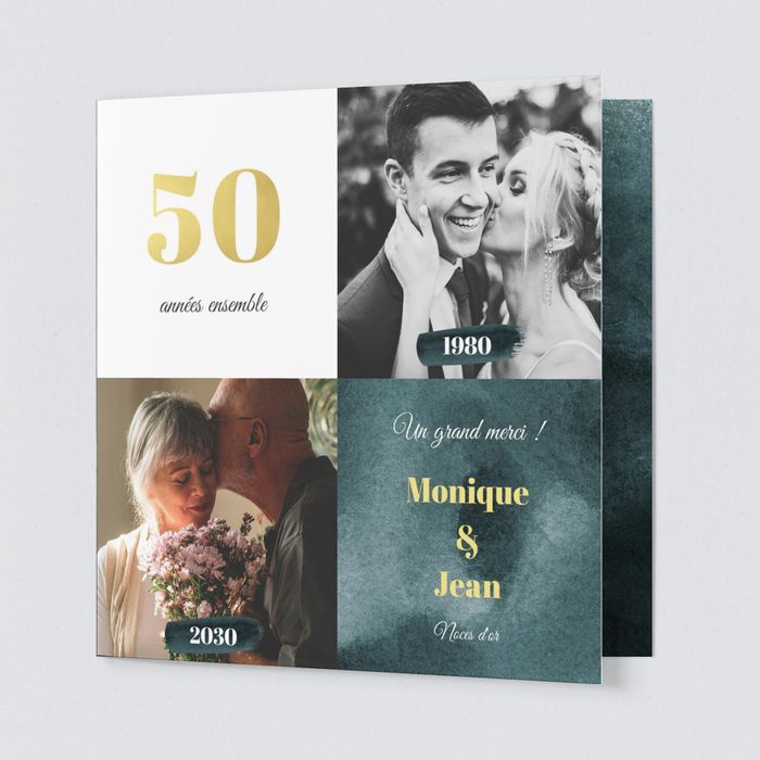 50 ans romantiques remerciement