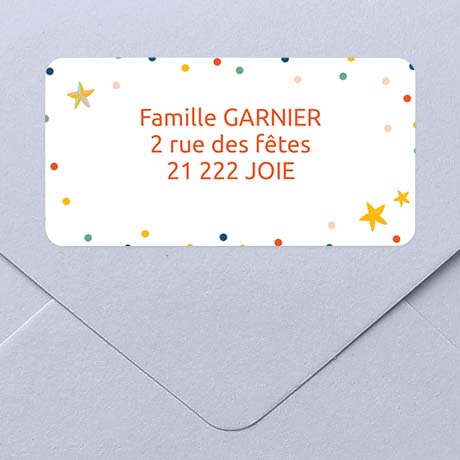 Étiquettes adresse personnalisées, Étiquettes adresse autocollantes à  imprimer