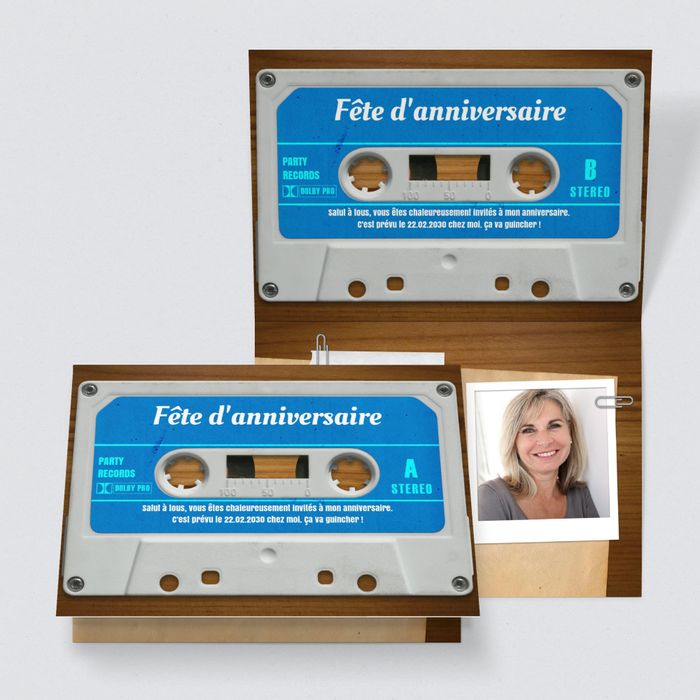 Invitation anniversaire 40 Cassette audio