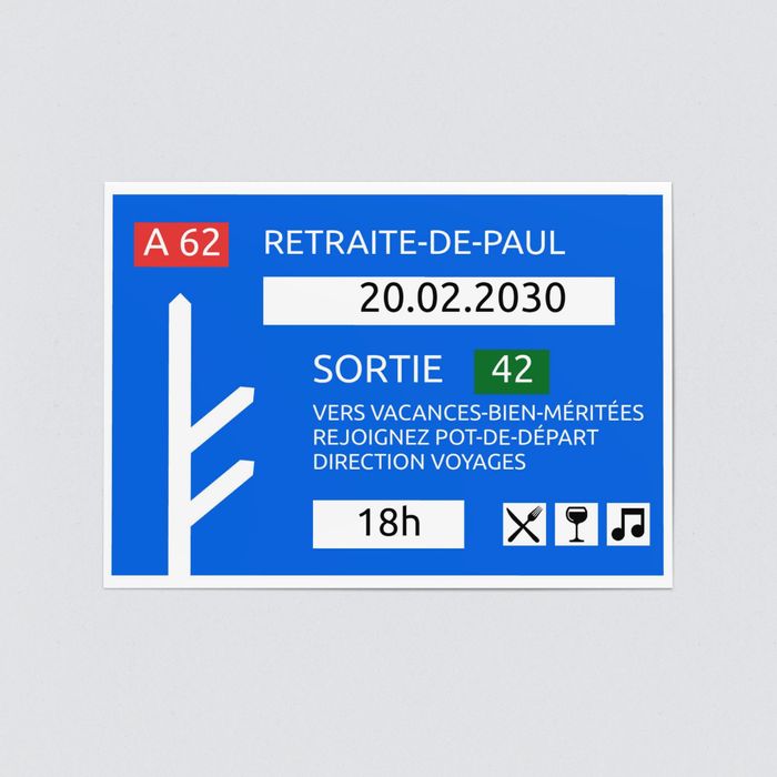 Carte invitation départ retraite Retraite fleurie