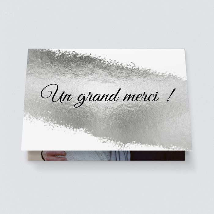 Mariage en argent remerciement