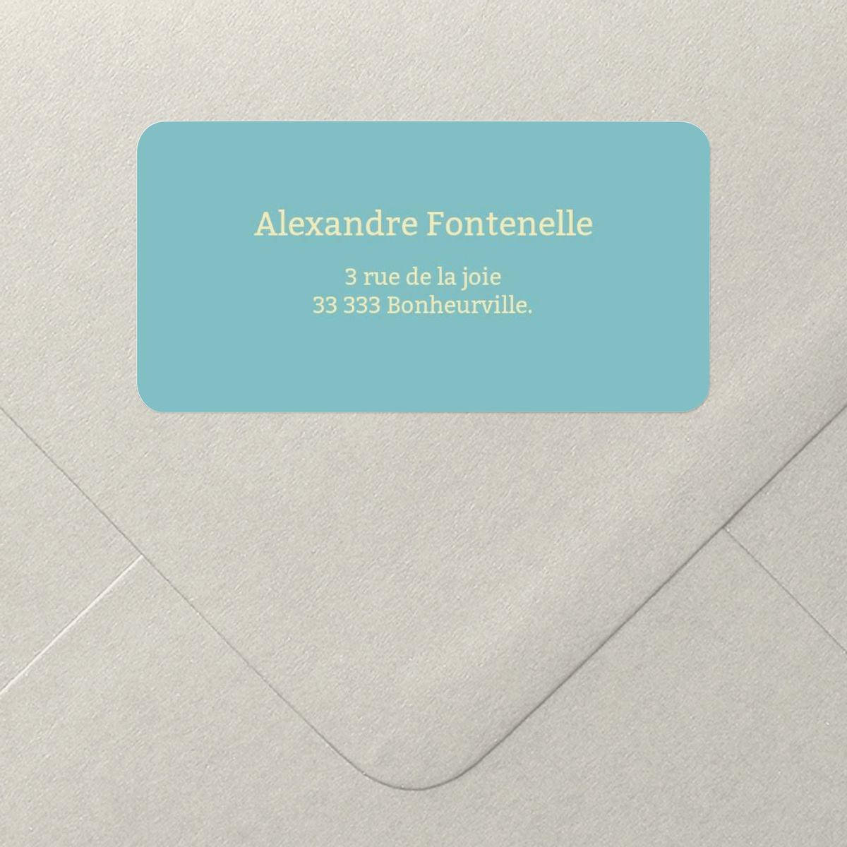 Étiquettes d'adresse Fleur pour enveloppes