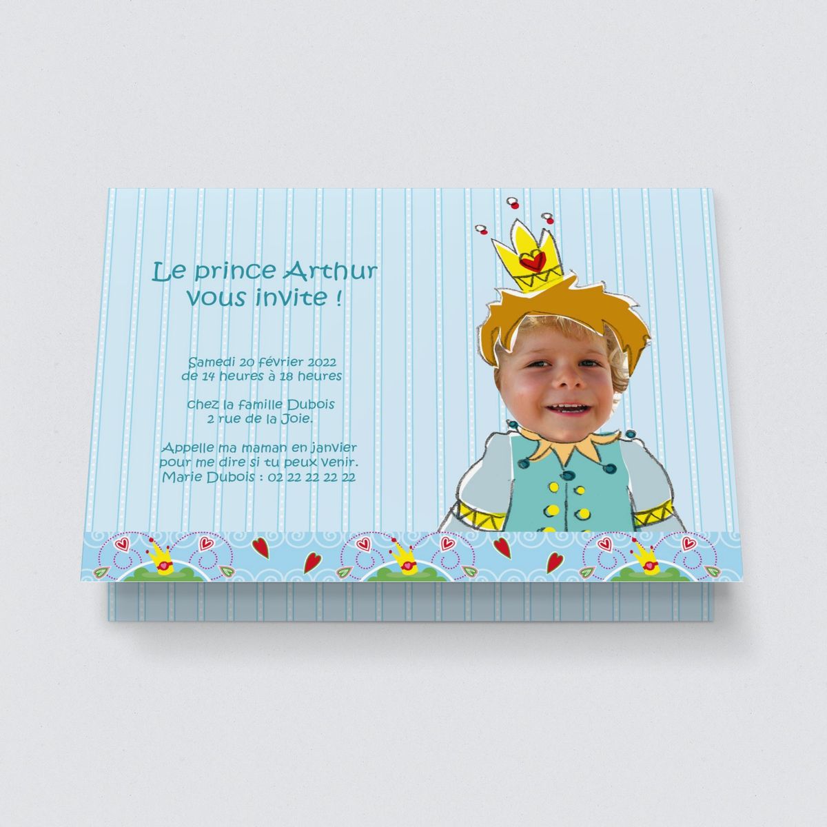 TILOVY 10 cartes d'invitation anniversaire garçon et fille en