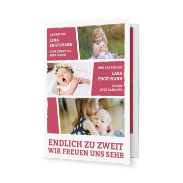 Fotokarten Baby mit Geschwistern, Ich und Du in Bordeaux