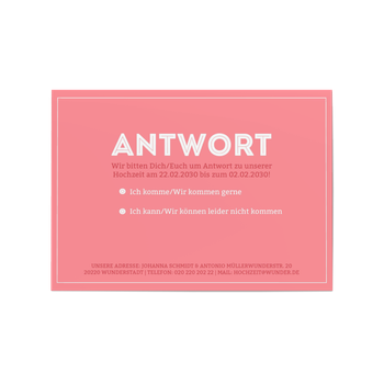 Antwortkarte