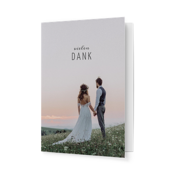 Dankeskarten Hochzeit, Pur