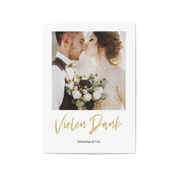 Dankeskarten Hochzeit, Schick