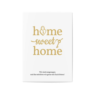 Umzugskarten selbst gestalten, Home Sweet Home