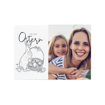 Osterkarten selbst gestalten, DIY-Osterhase