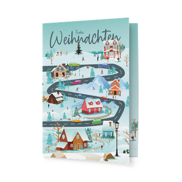 Aktuelle Weihnachtskarten, Weihnachtliches Dorf