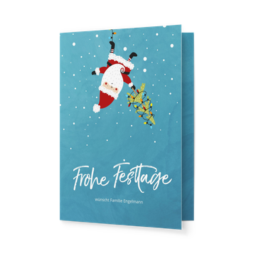 Aktuelle Weihnachtskarten, Schwingender Weihnachtsmann