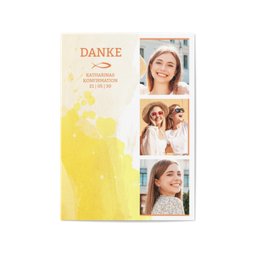 Danksagungskarten Konfirmation, Abstrakt