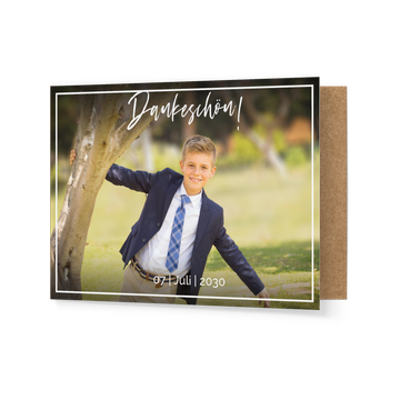 Dankeskarten Kommunion, Portrait Rahmen