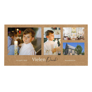 Dankeskarten Kommunion, Momentaufnahme