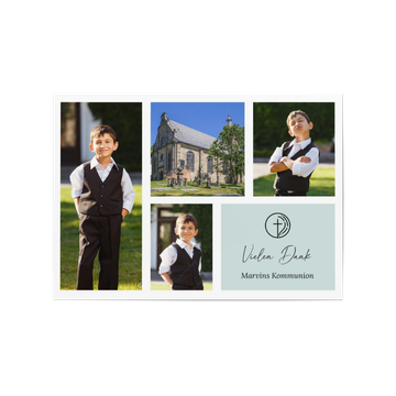 Dankeskarten Kommunion, Bildermosaik