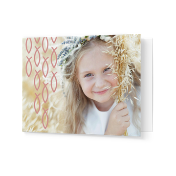 Dankeskarten Kommunion, Ichtysschwarm