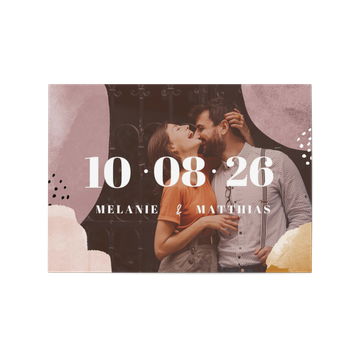 Save the Date Karten, Warmes Aquarell