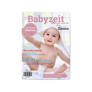 Geburtskarten, Babyzeit-Rosa