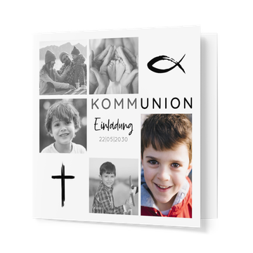 Einladungskarten Kommunion, Bilderreihe