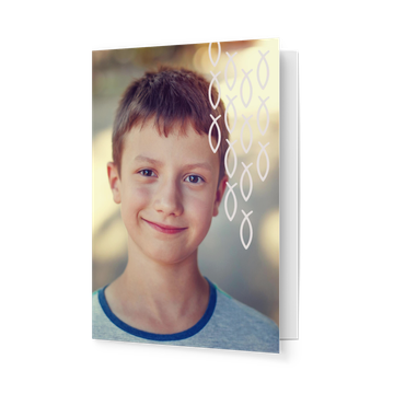 Einladungskarten Kommunion, Ichtysschwarm