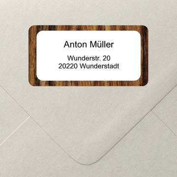 Adressaufkleber zum Geburtstag, Quartett