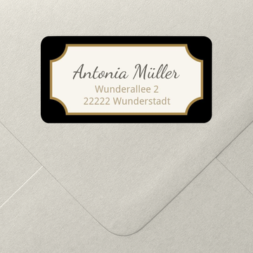 Adressaufkleber zum Geburtstag, Magazin - Le Visage