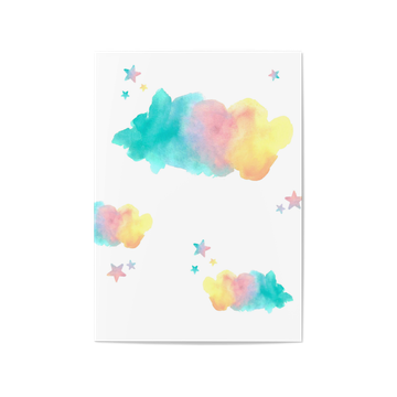 Grusskarten Geburt online bestellen, Bunte Wolke