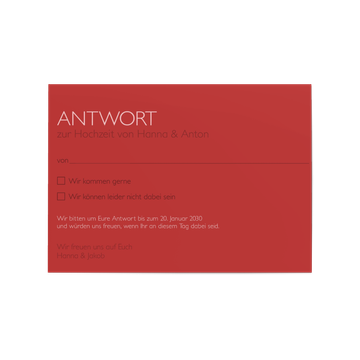 Antwortkarte