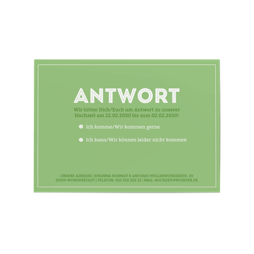 Antwortkarte