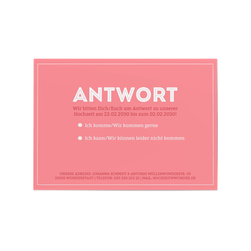 Antwortkarte