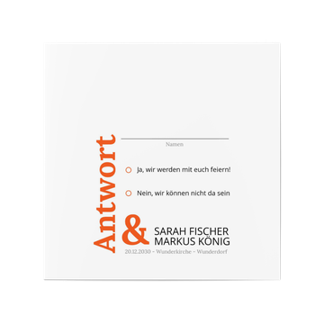 Antwortkarte