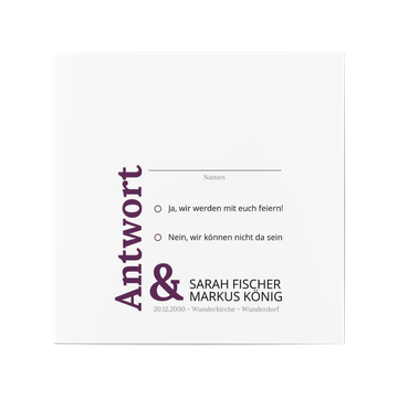 Antwortkarte