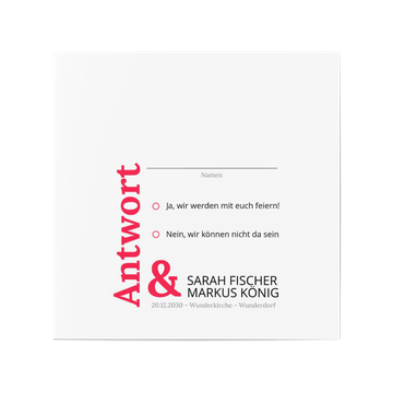 Antwortkarte
