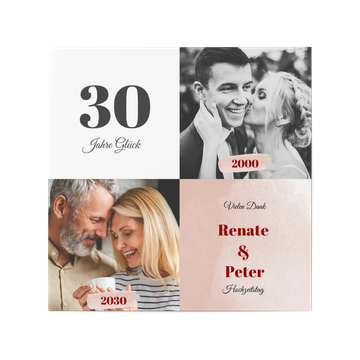 Einladungskarten zum Hochzeitstag, Romantisches Aquarell