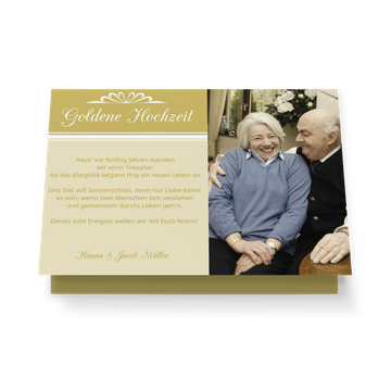 Einladungskarten zum Hochzeitstag, 50 Jahre Glücklich