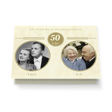 Einladungskarten zum Hochzeitstag, Goldene Zeiten