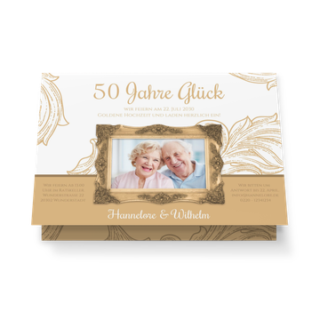 Einladungskarten zum Hochzeitstag, Rahmen