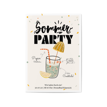 Einladungskarten geschäftlich, Cocktail