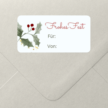 Geschenkaufkleber Weihnachten, Frostige Weichnachten