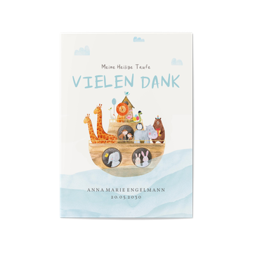 Dankeskarten Taufe, Arche