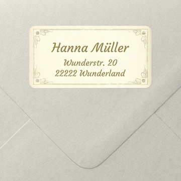 Adressaufkleber online bestellen, Vintage