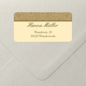 Adressaufkleber online bestellen, Elegante Zierde