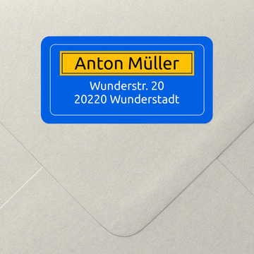 Adressaufkleber