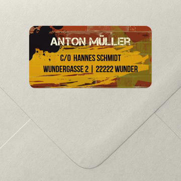 Adressaufkleber zum Geburtstag, Rock'n Roll