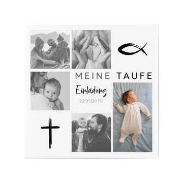 Einladungskarten Taufe, Bilderreihe
