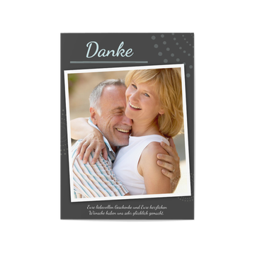 Dankeskarten Silberhochzeit, 25 Jahre Glück