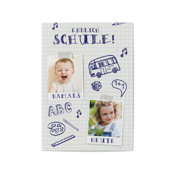 Einladungskarten Einschulung, Schulnotiz