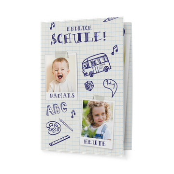 Einladungskarten Einschulung, Schulnotiz