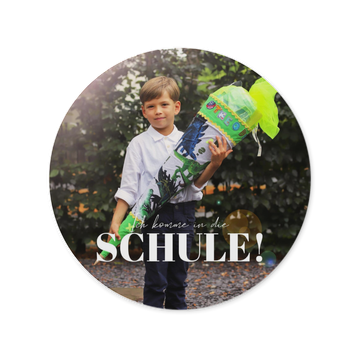 Einladungskarten Einschulung, Runde Einschulung